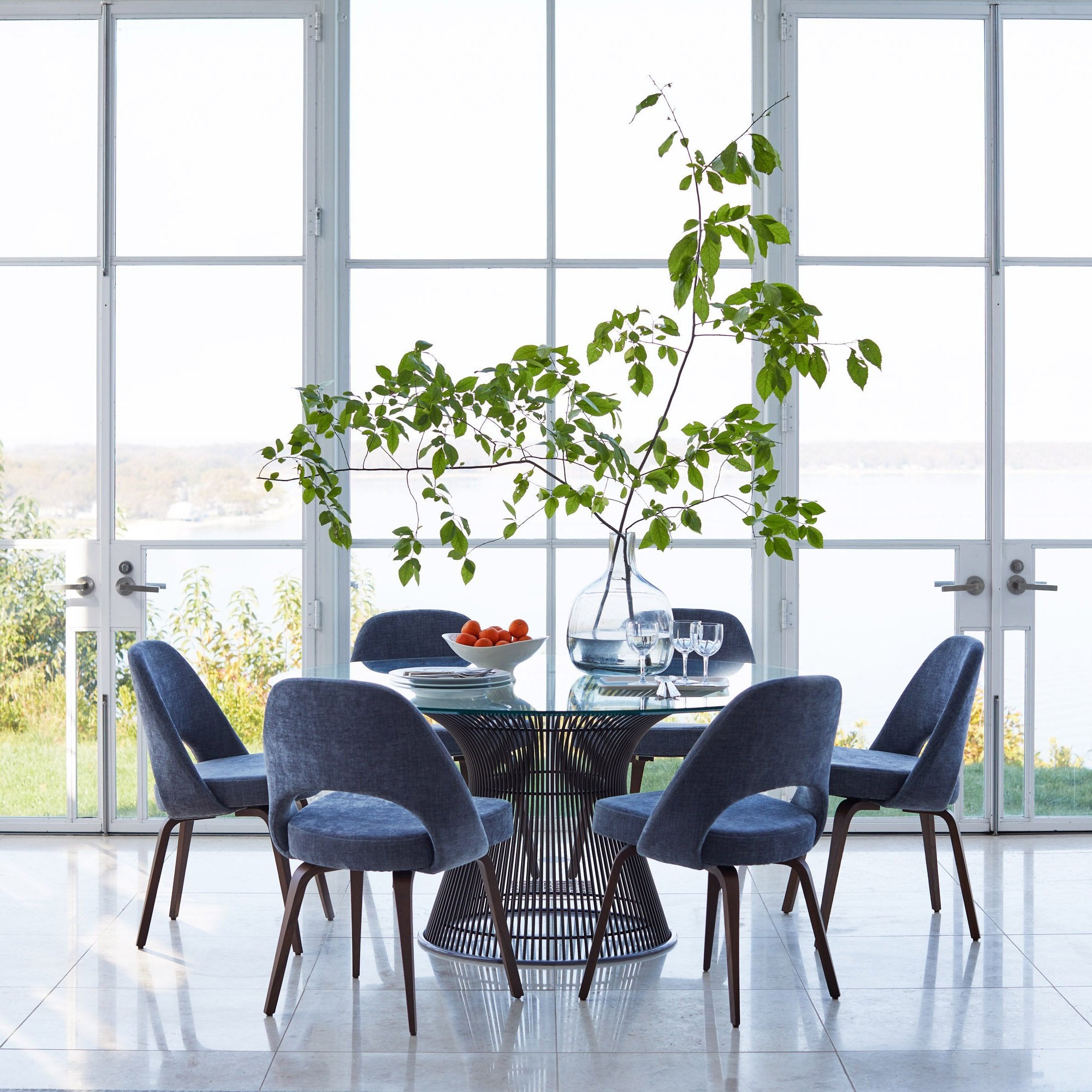 Executive Armless Chair with Wooden Legs 2Modern
