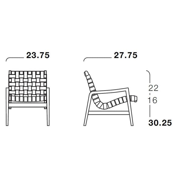 Risom Lounge Chair with Arms