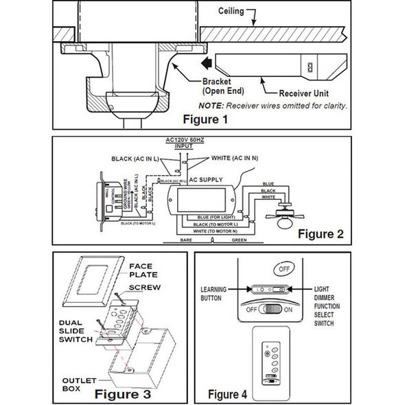 CWRL4 Fan Speed/Light Wall Control