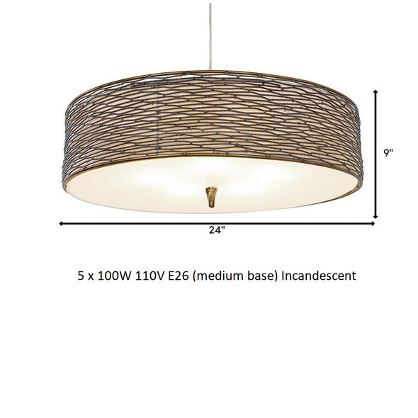 Flow Drum Pendant Light