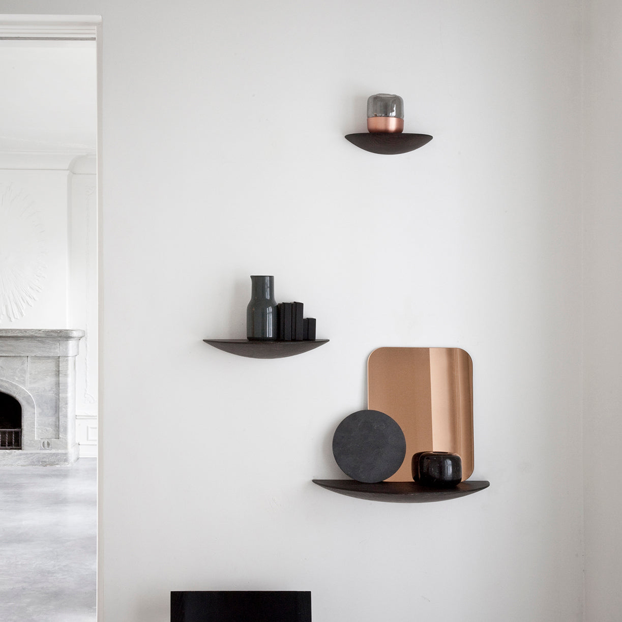 MENU Gridy Fungi Shelves 木製ラックS Audo Copenhagen Gridy Fungi Shelf by Menu Design now Audo
