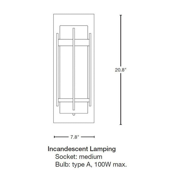 Banded Large Outdoor Sconce