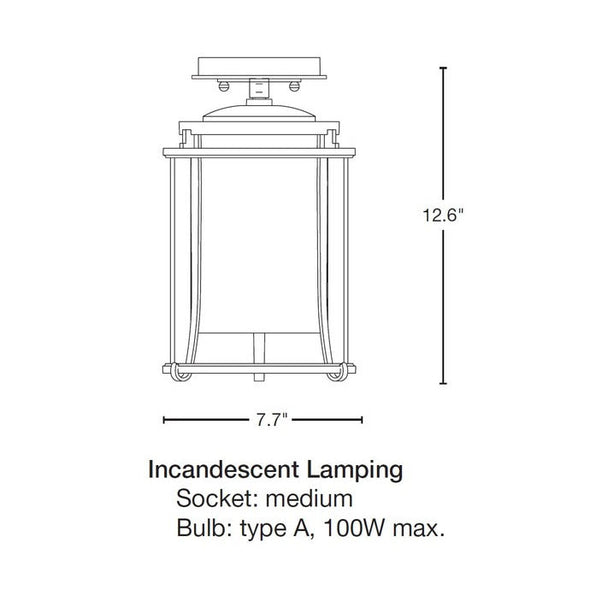 Meridian Semi-Flush Mount