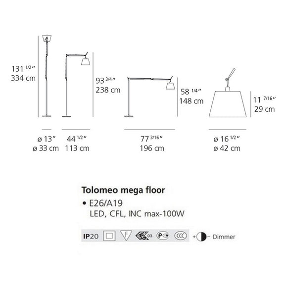 Tolomeo Mega Floor Lamp