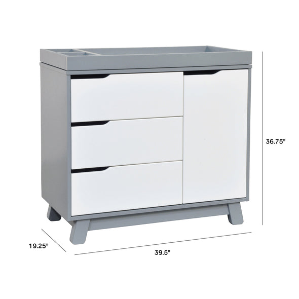 Hudson 3-Drawer Changer Dresser with Changing Tray