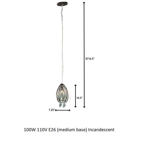 Area 51 One Light Mini Pendant Light