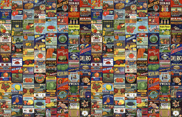 Labels Fruit & Vegetables Wallpaper