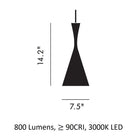 Beat Tall LED Pendant Light