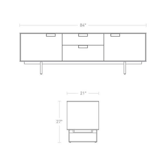 Series 11 2 Door/2 Drawer Console