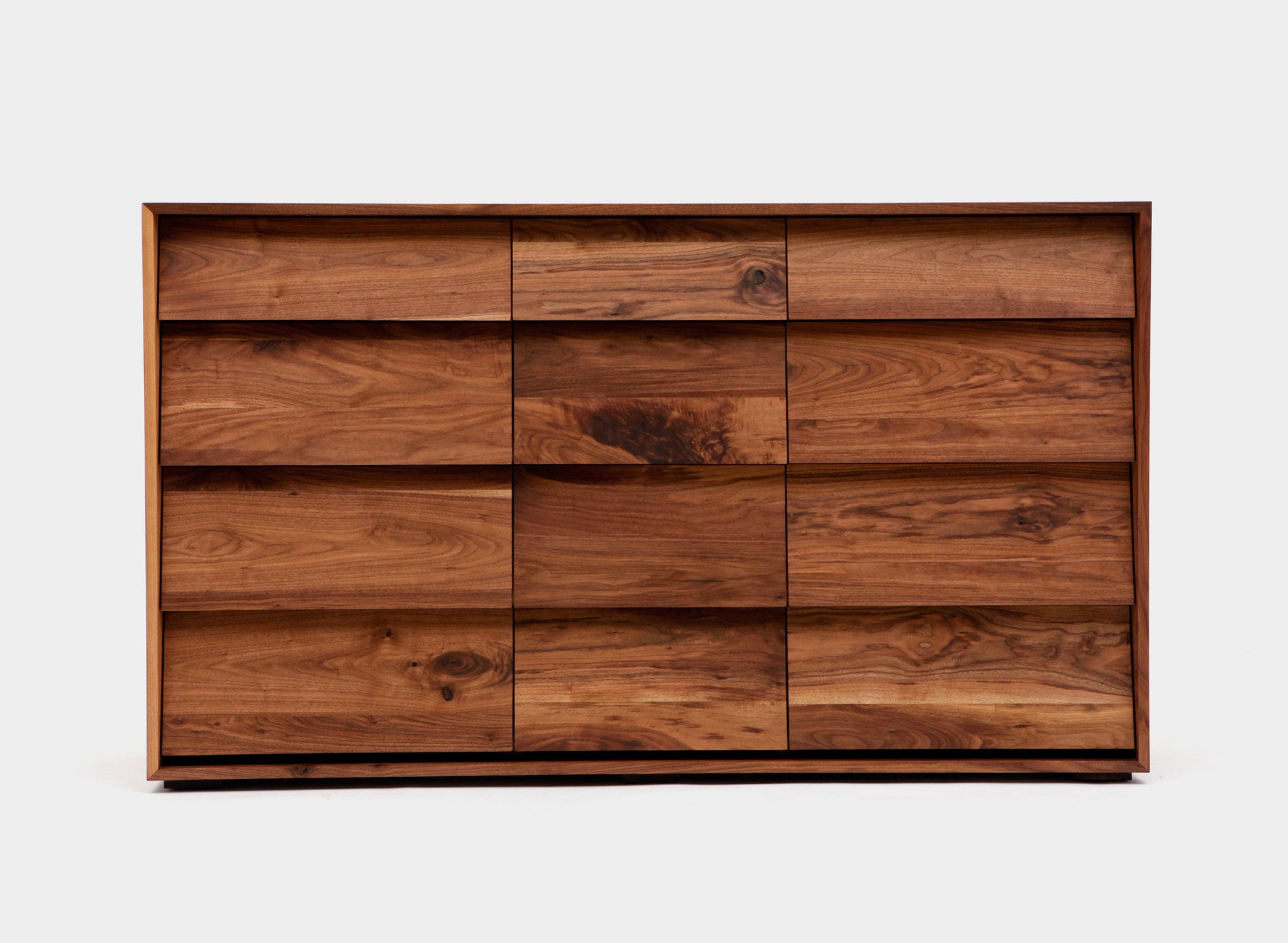chinese dress ladies Grain Wood Furniture Cherry Finish Solid Pine Shaker 6-Drawer Dresser main image 0