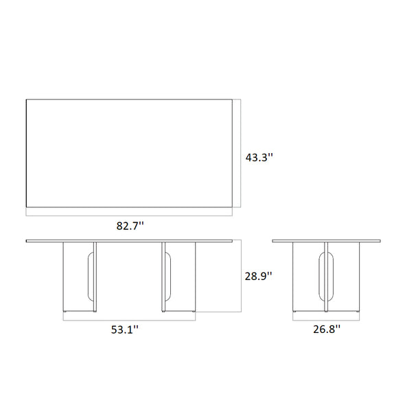 Androgyne Rectangular Dining Table