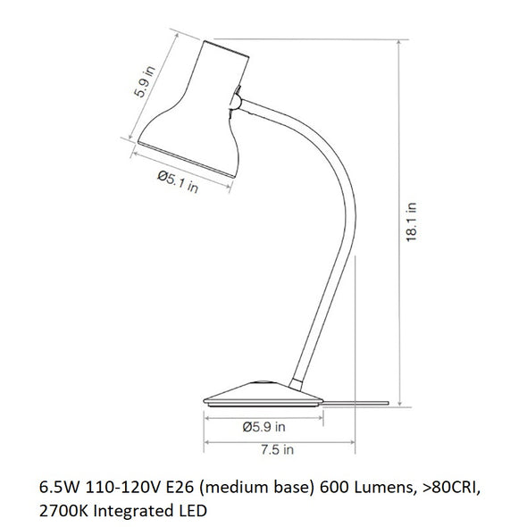 Type 75 Mini Table Lamp