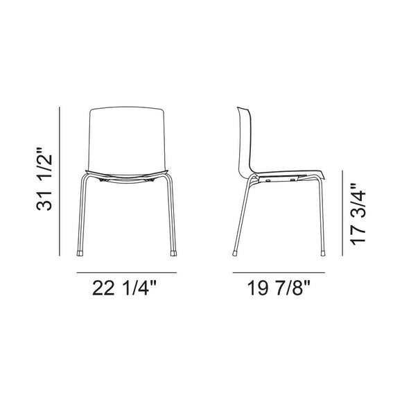 Catifa 46 Dual Color Dining Chair