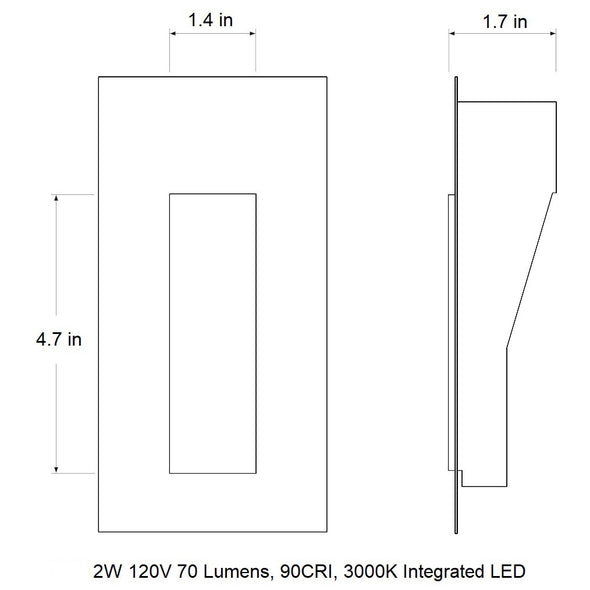 Borgo Trimless LED Wall Sconce