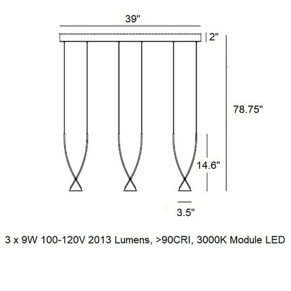 Jewel Linear Pendant Light