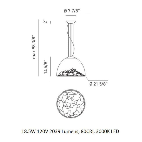 Mountain View Pendant Light