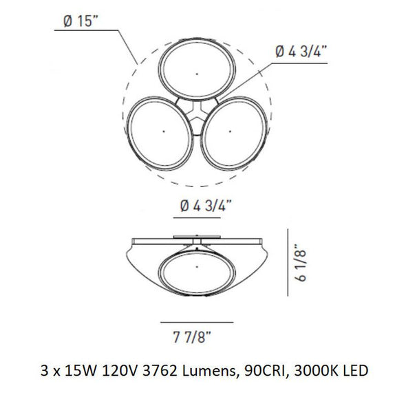 Orchid Flush Mount