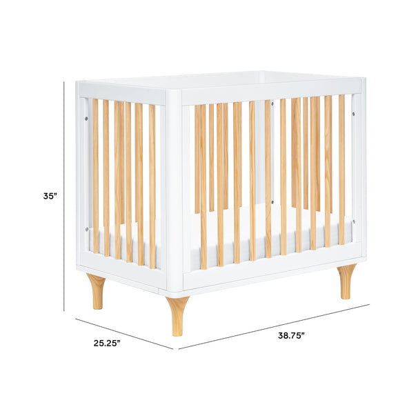 Lolly 4-in-1 Convertible Mini Crib and Twin Bed with Toddler Bed Conversion Kit