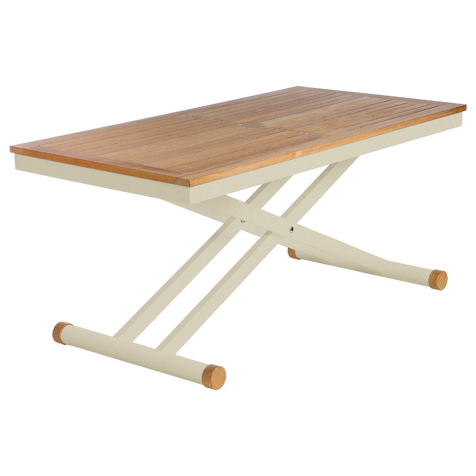Adjustable height outlet coffee table outdoor