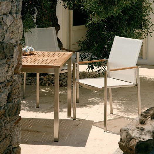 Equinox Square Dining Table - Teak Top