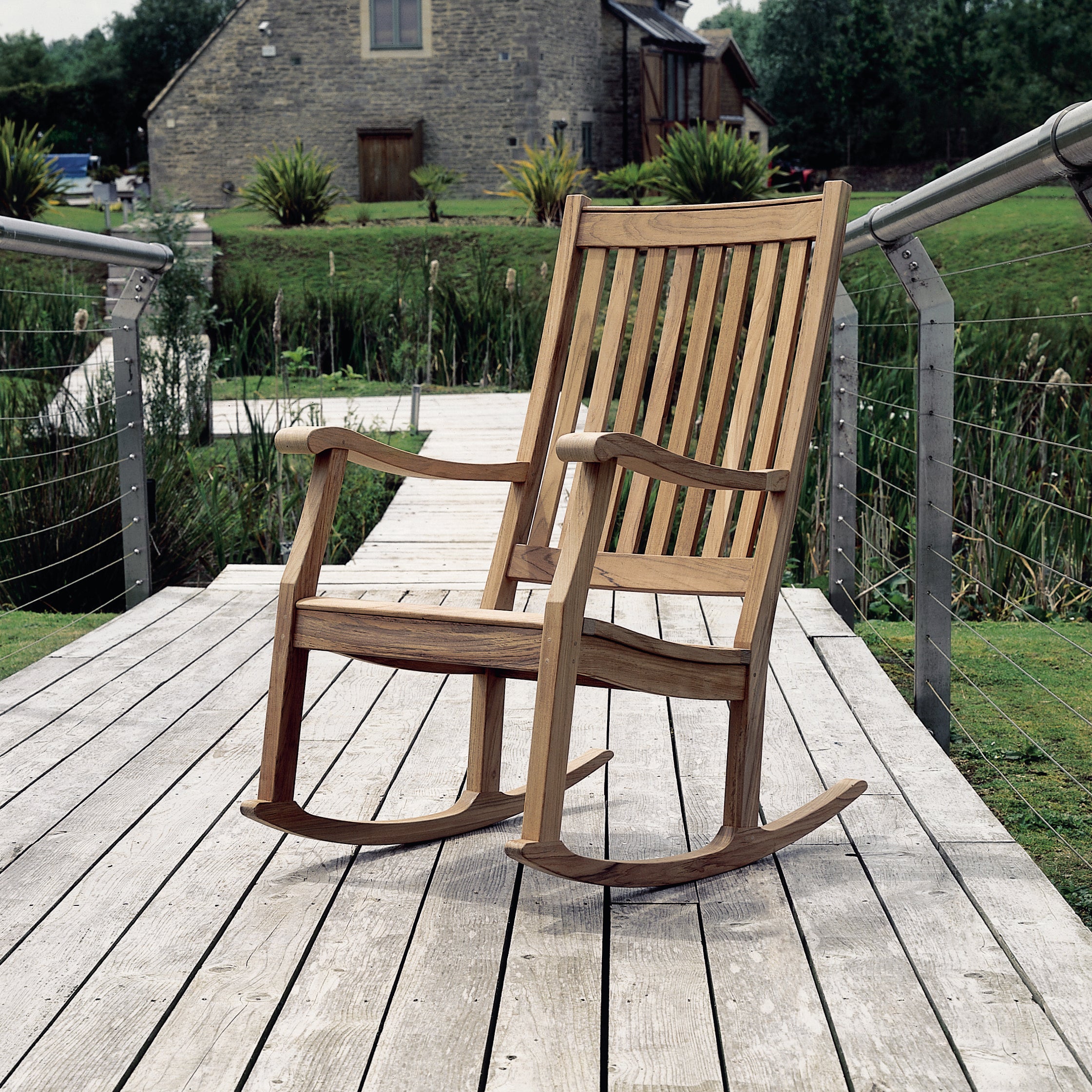 Newport Teak Rocking Chair - Main Image