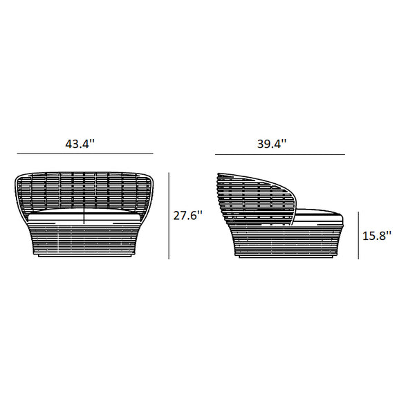 Basket Outdoor Lounge Chair