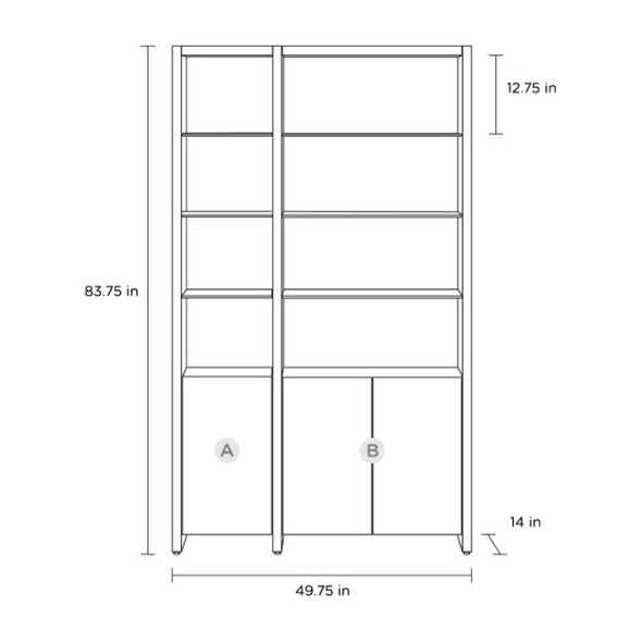 Linea Offset 2 Shelf System