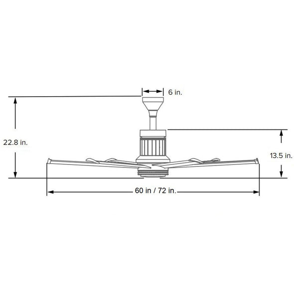 I6 Universal Mount Outdoor Ceiling Fan