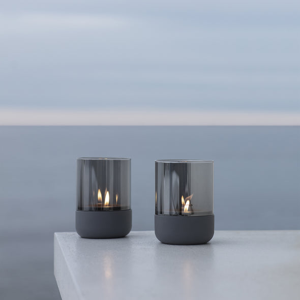Calma Hurricane Tea Light Candleholder (Set of 2)