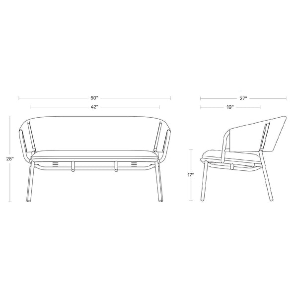 Mate Outdoor Settee