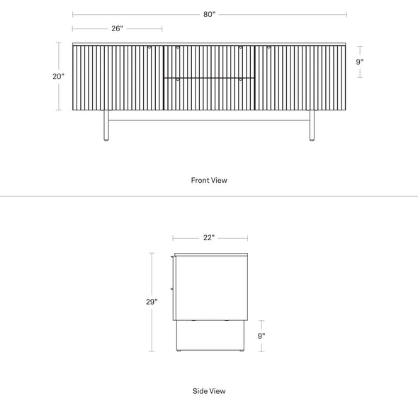 Murmur 2 Door/2 Drawer Console