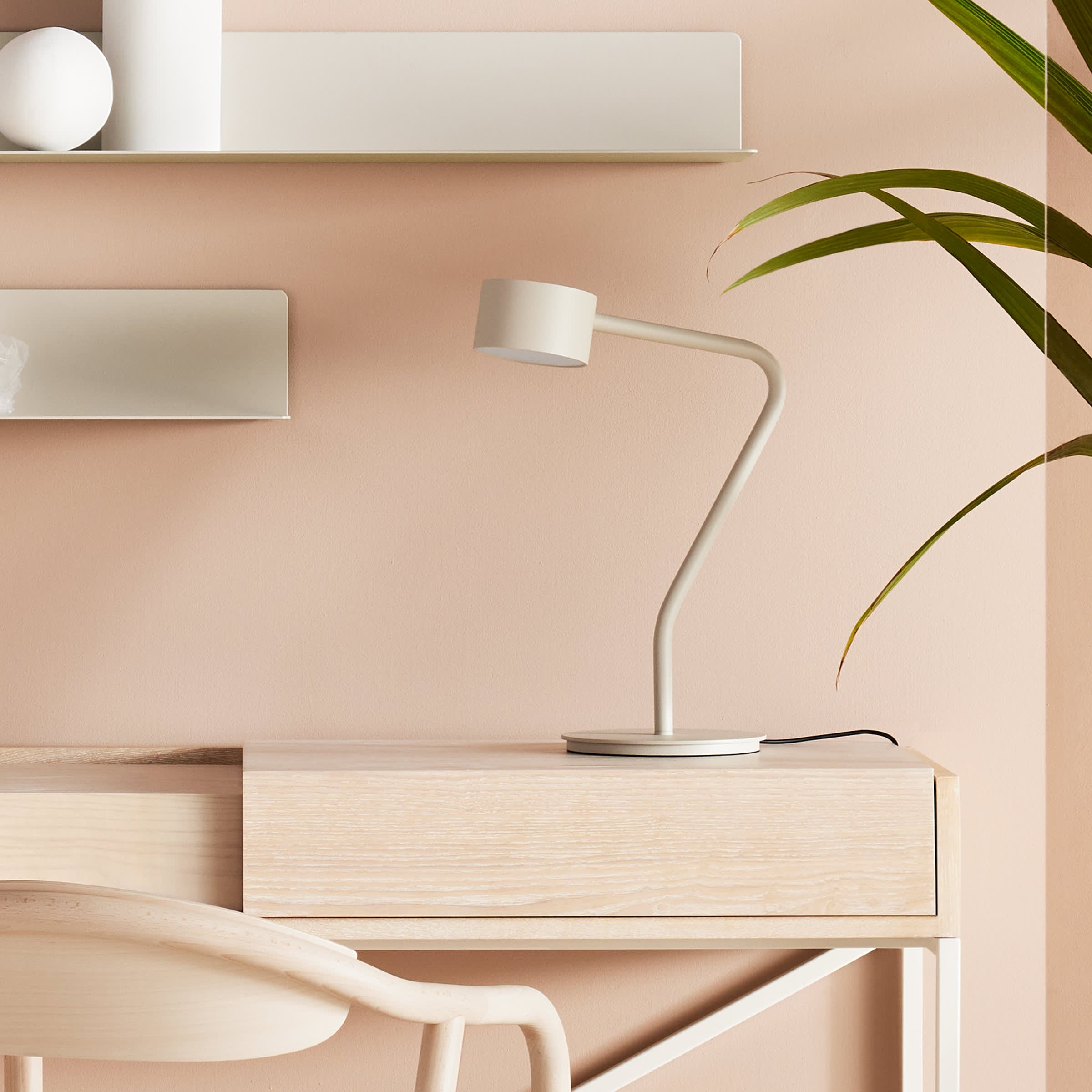 Rose gold desk shop lamp ikea