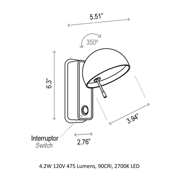 Beddy A/01 Wall Light