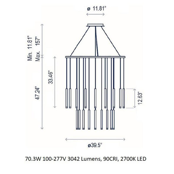 Candle Multi-Light Pendant Light