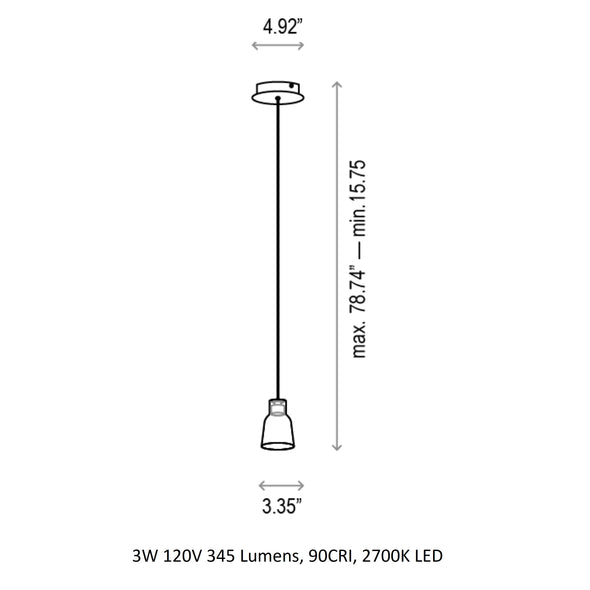 Drip S/01L Pendant Light