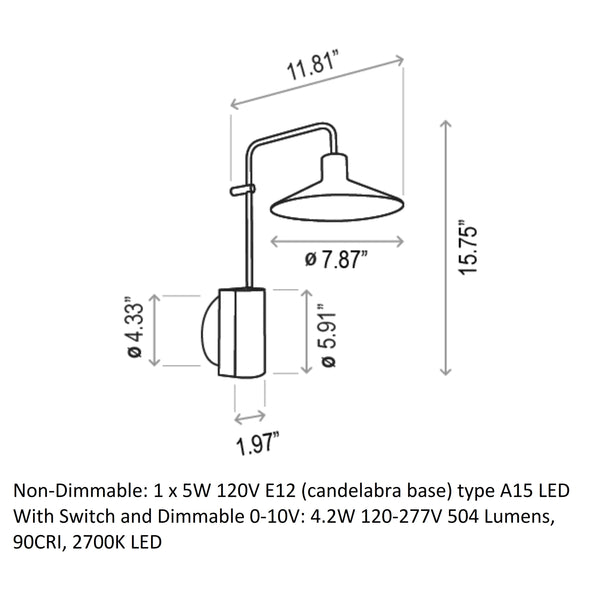 Platet A/02 Wall Light