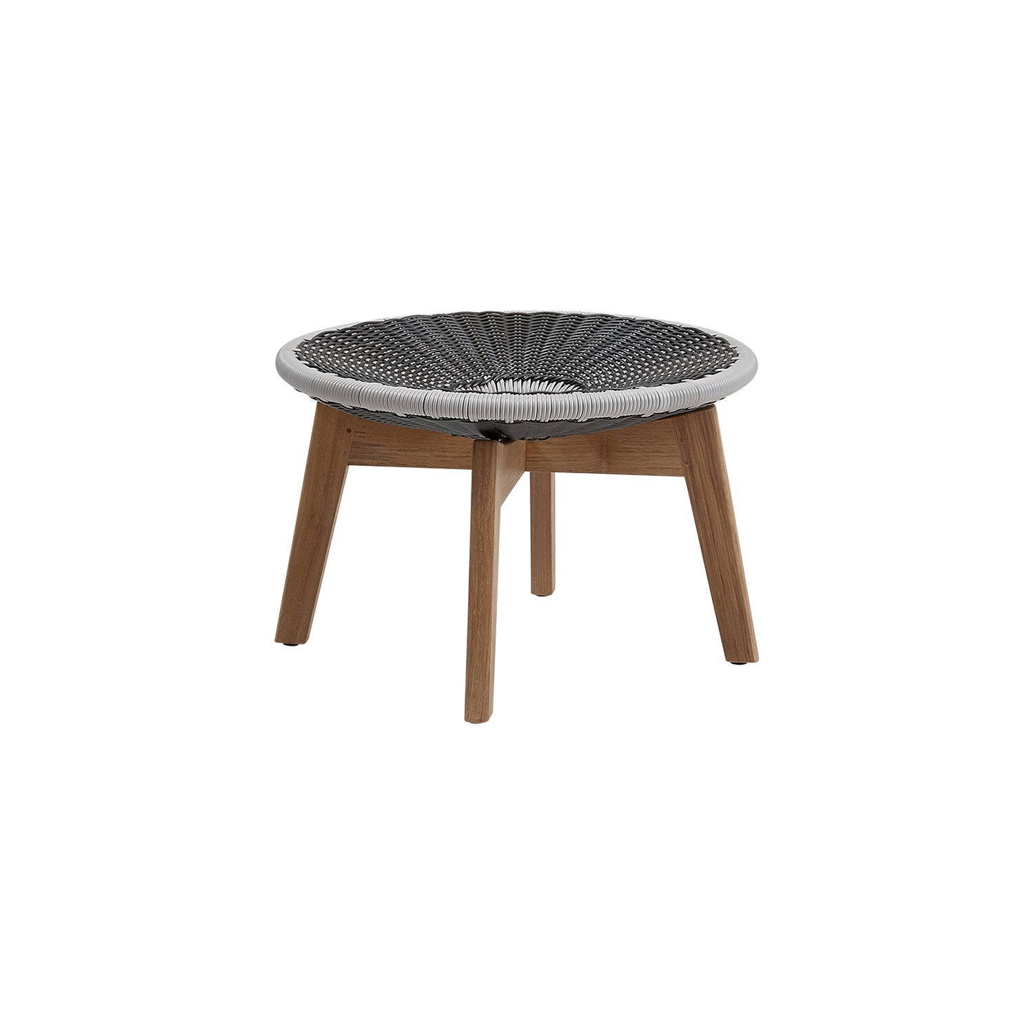 Caneline Peacock Outdoor Footstool/Side Table 2Modern