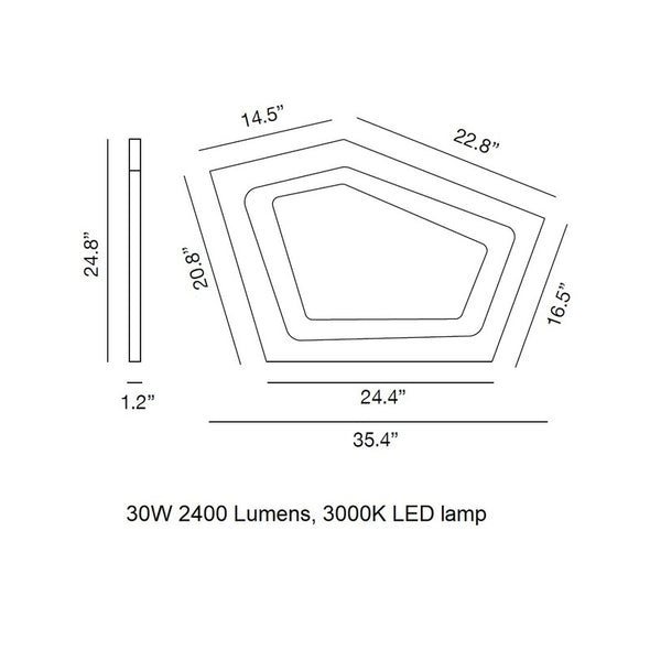 Nura Wall / Ceiling Light