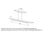 Una LED Linear Pendant Light