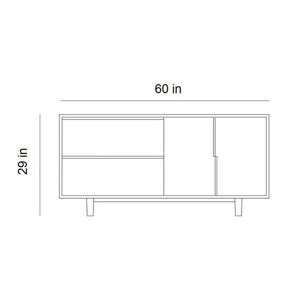 2 Door 2 Drawer File Cabinet