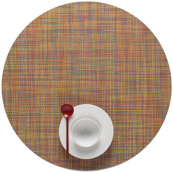 Mini Basketweave Round Placemat (Set of 4)