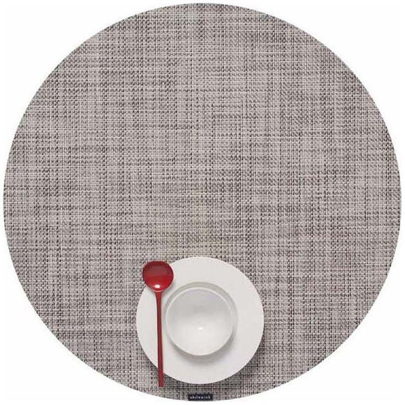 Mini Basketweave Round Placemat (Set of 4)