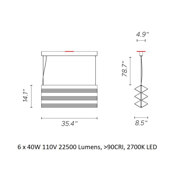 Stick Trio Pendant Light
