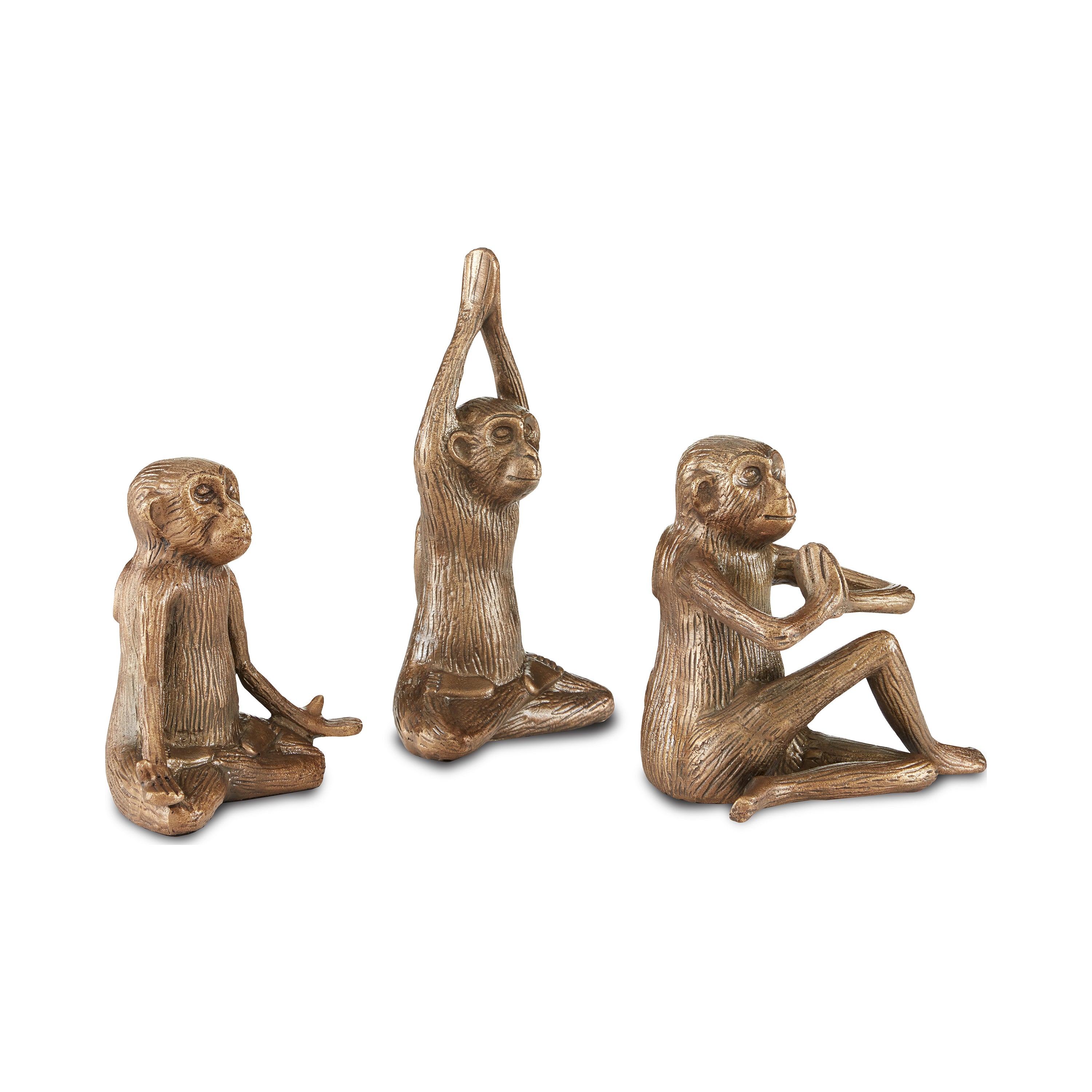 Currey & Company Zen Monkey (Set of 3) 2Modern