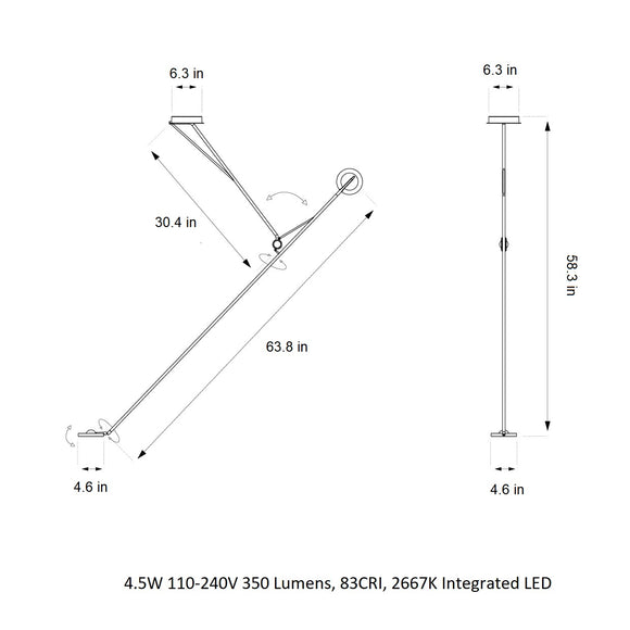 Aaro Semi Flush Mount