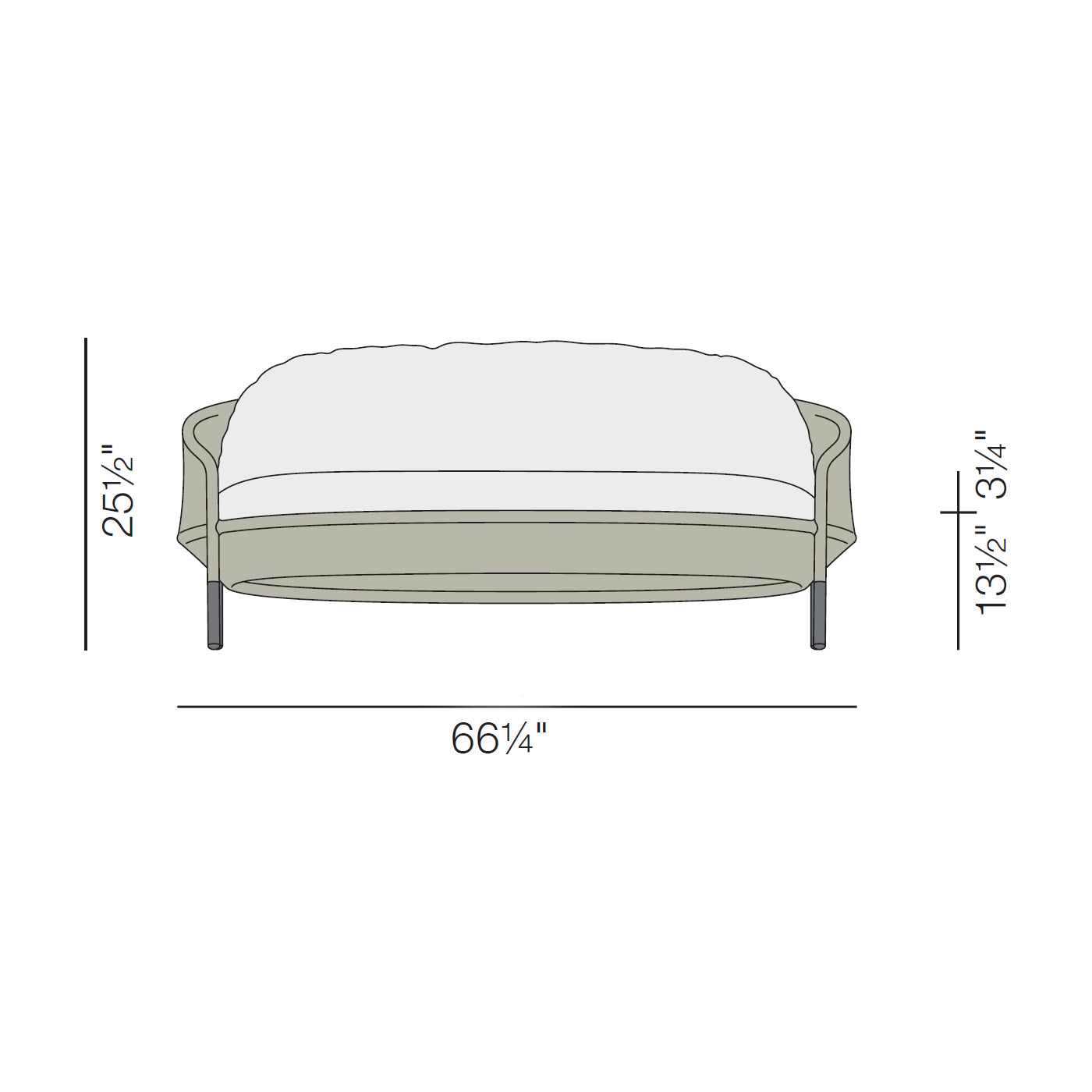 Dedon AHNDA 2-Seater Sofa - 2Modern