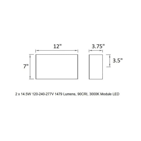 Blok LED Wall Light