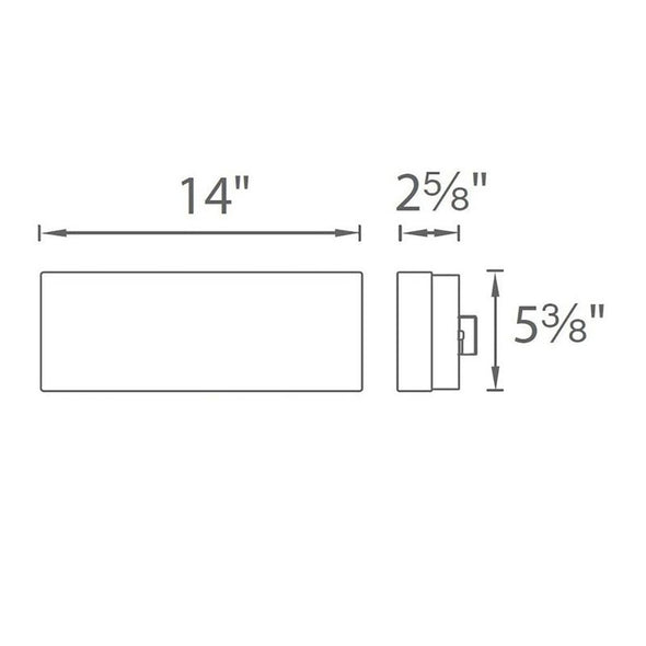 Dice LED Rectangular Wall / Ceiling Light