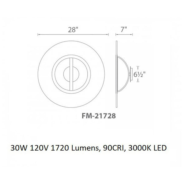 Elektron LED Convertible Semi Flush Mount