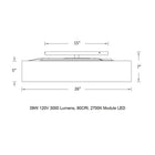 Manhattan LED Convertible Semi Flush Mount